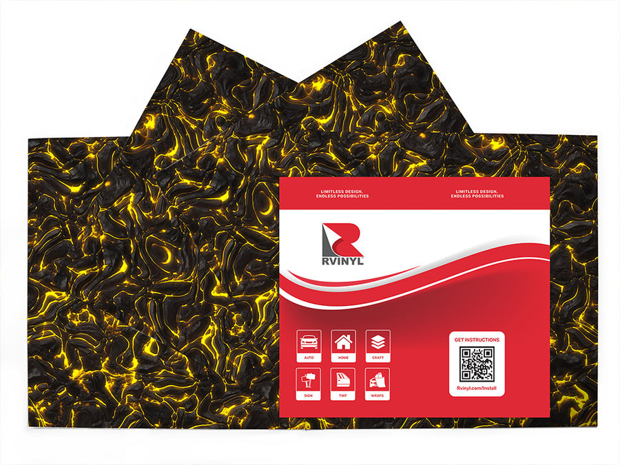 fiery discharge lava Craft Vinyl Sheet Pack