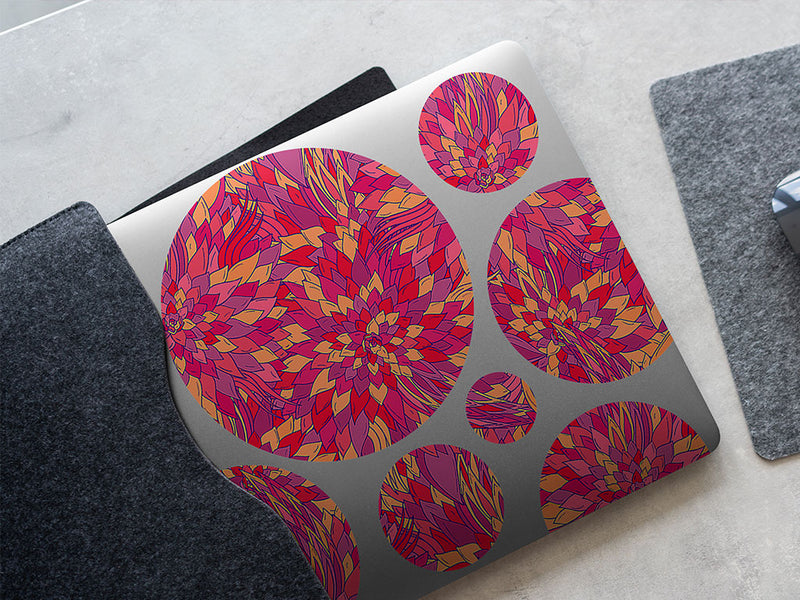 fiery eyes floral DIY Laptop Stickers