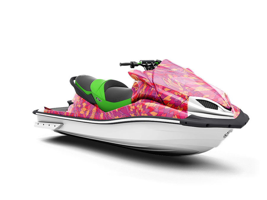 Fiery Eyes Floral Jet Ski Vinyl Customized Wrap