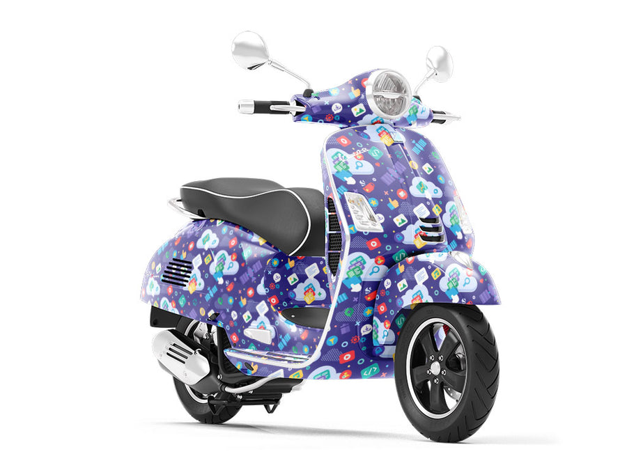 File Share Technology Vespa Scooter Wrap Film