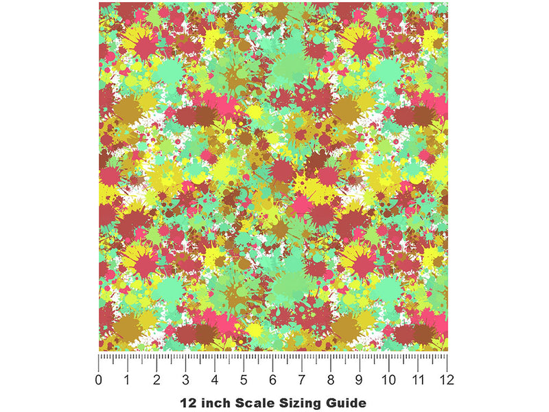 Filthy Freaks Paint Splatter Vinyl Film Pattern Size 12 inch Scale~Rwraps Filthy Freaks Paint Splatter Sizing Chart~2