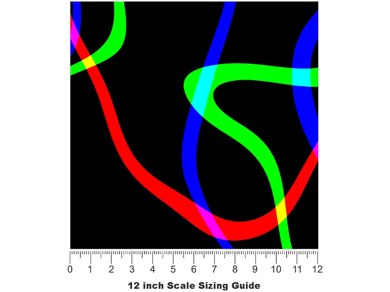 Finite Frustration Retro Vinyl Film Pattern Size 12 inch Scale~Rwraps Finite Frustration Retro Sizing Chart~2