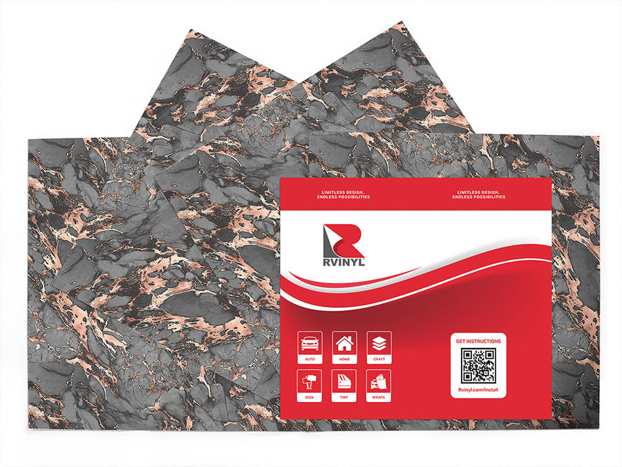 fior di bosco gray marble stone Craft Vinyl Sheet Pack