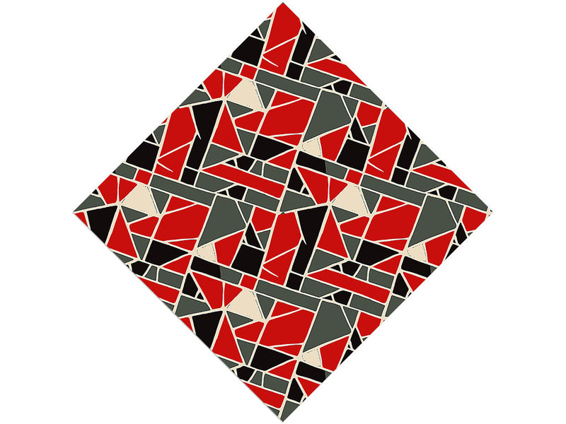 Fire Bricks Mosaic Vinyl Wrap Pattern