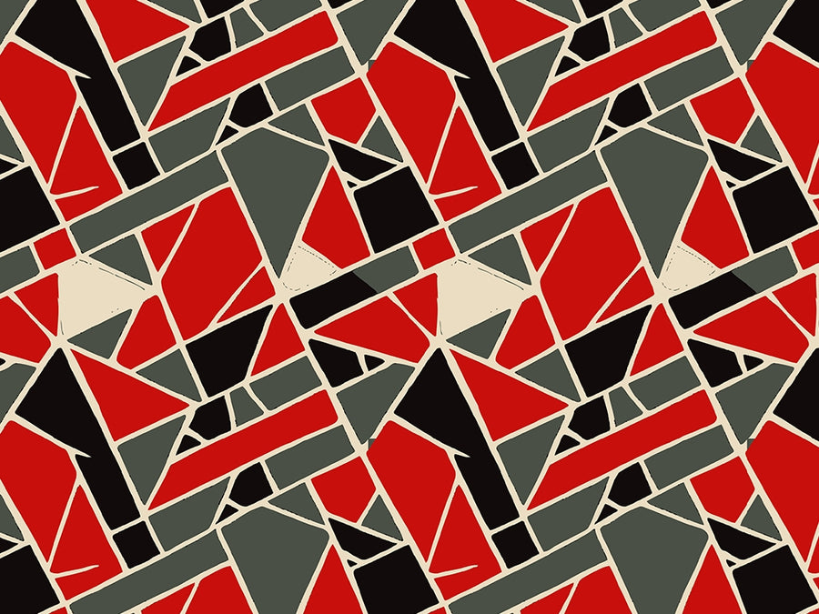 Fire Bricks Mosaic Vinyl Wrap Pattern~Rwraps Series 914 Digitally Printed Vinyl Wrap~0