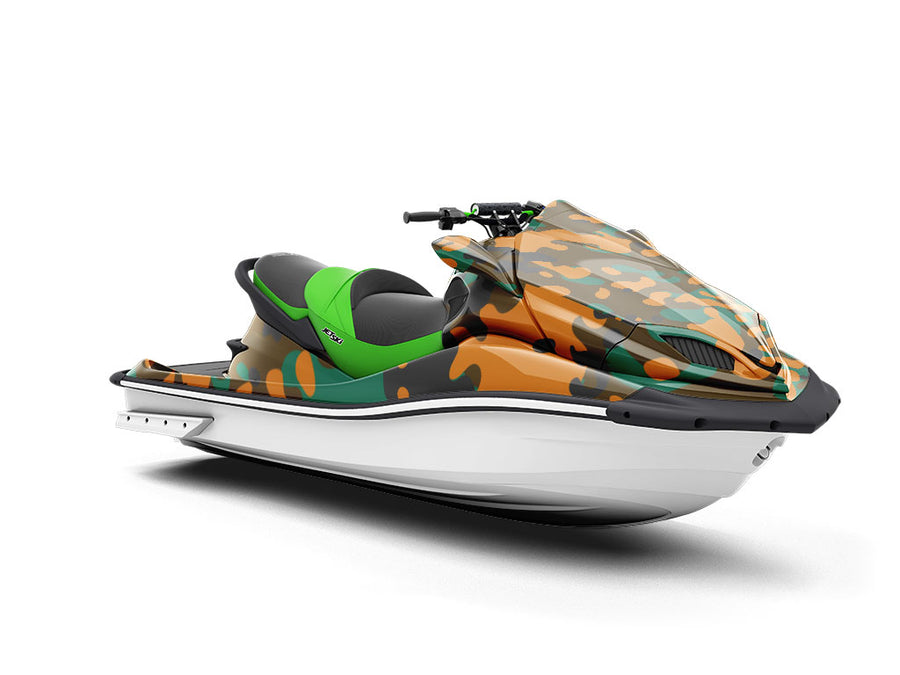 Fire Napalm Camouflage Jet Ski Vinyl Customized Wrap