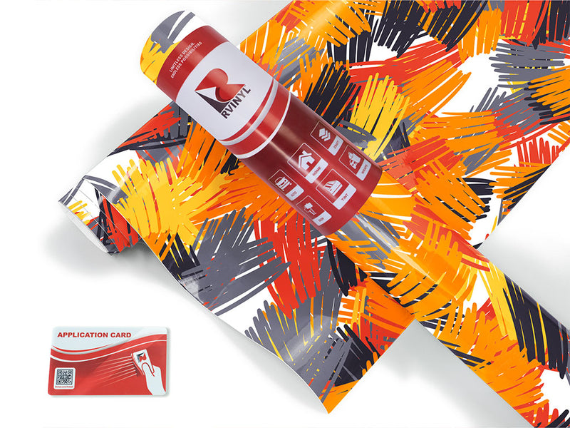 fire princess abstract geometric Craft Vinyl Roll