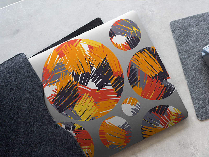 fire princess abstract geometric DIY Laptop Stickers