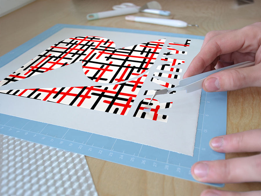 fire type abstract geometric Easy Weed Craft Vinyl