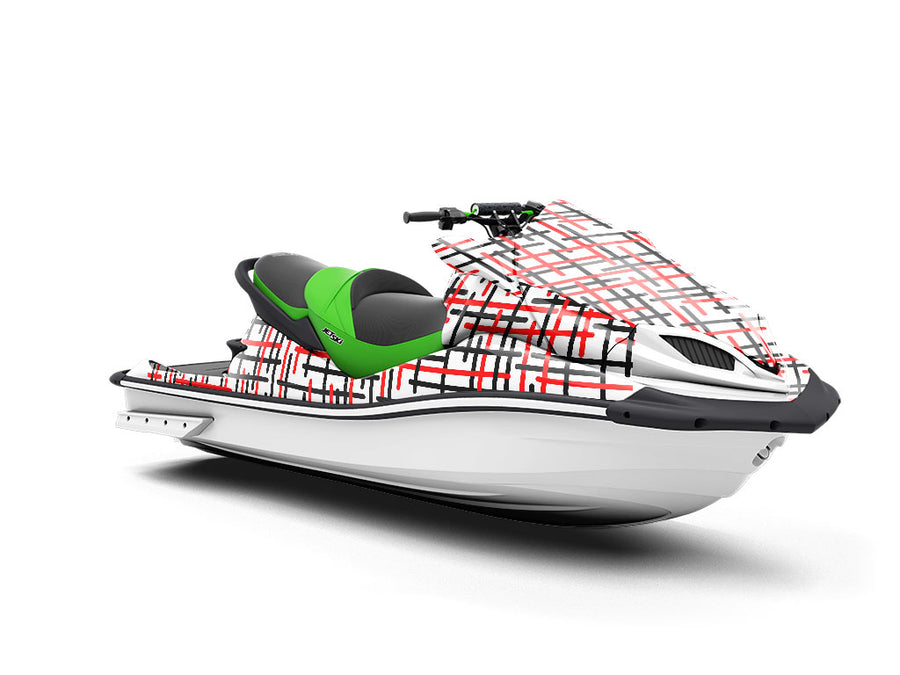 Fire Type Abstract Jet Ski Vinyl Customized Wrap