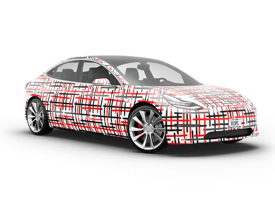 Fire Type Abstract Vehicle Vinyl Wrap