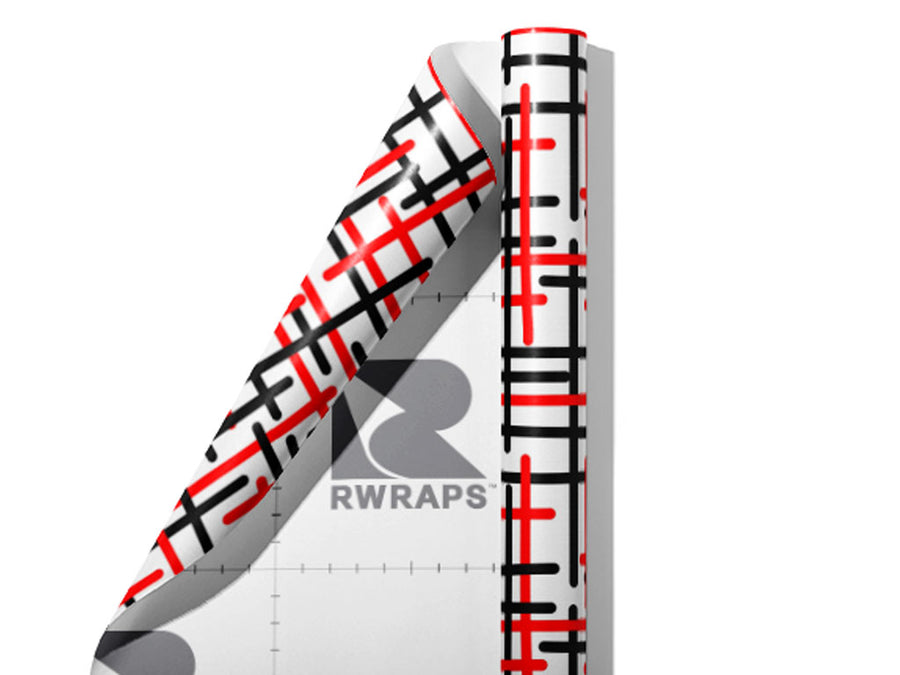 Fire Type Abstract Wrap Film Sheets~Rwraps Series 914 Fire Type Abstract Scrolled Sheet~3