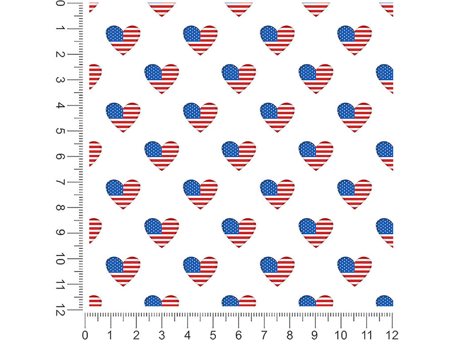 flag love 1ft x 1ft Craft Sheets