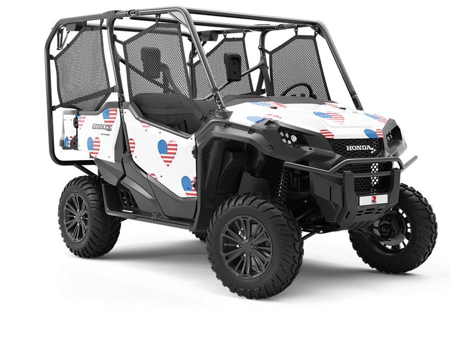 Flag Love Americana Utility Vehicle Vinyl Wrap