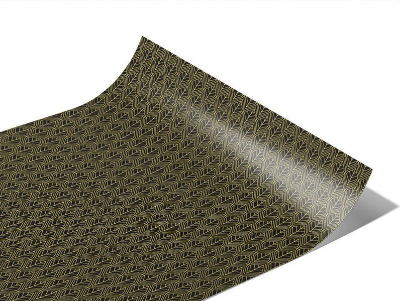 Flaked Leaf Art Deco Vinyl Wraps~Rwraps Series 914 Digitally Printed Vinyl Wrap~0