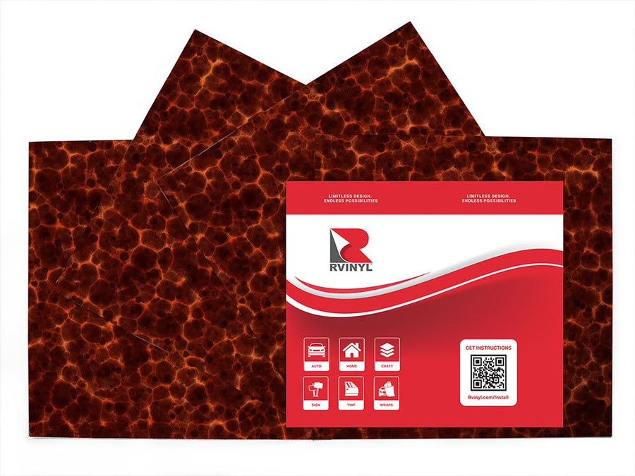 flame structure lava Craft Vinyl Sheet Pack