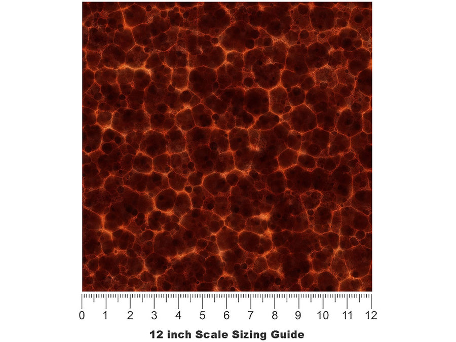 Flame Structure Lava Vinyl Film Pattern Size 12 inch Scale~Rwraps Flame Structure Lava Sizing Chart~2