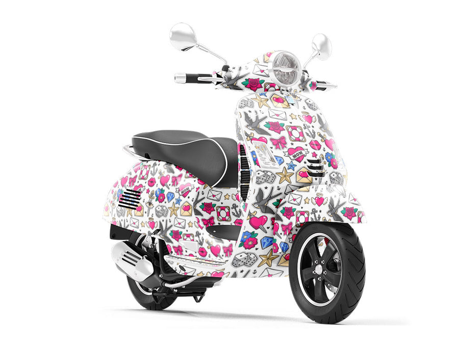 Flash Sheet Sticker Bomb Vespa Scooter Wrap Film