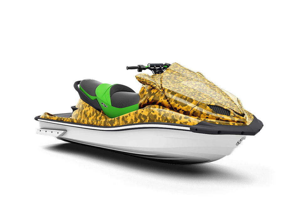 Flaxen Smokescreen Camouflage Jet Ski Vinyl Customized Wrap