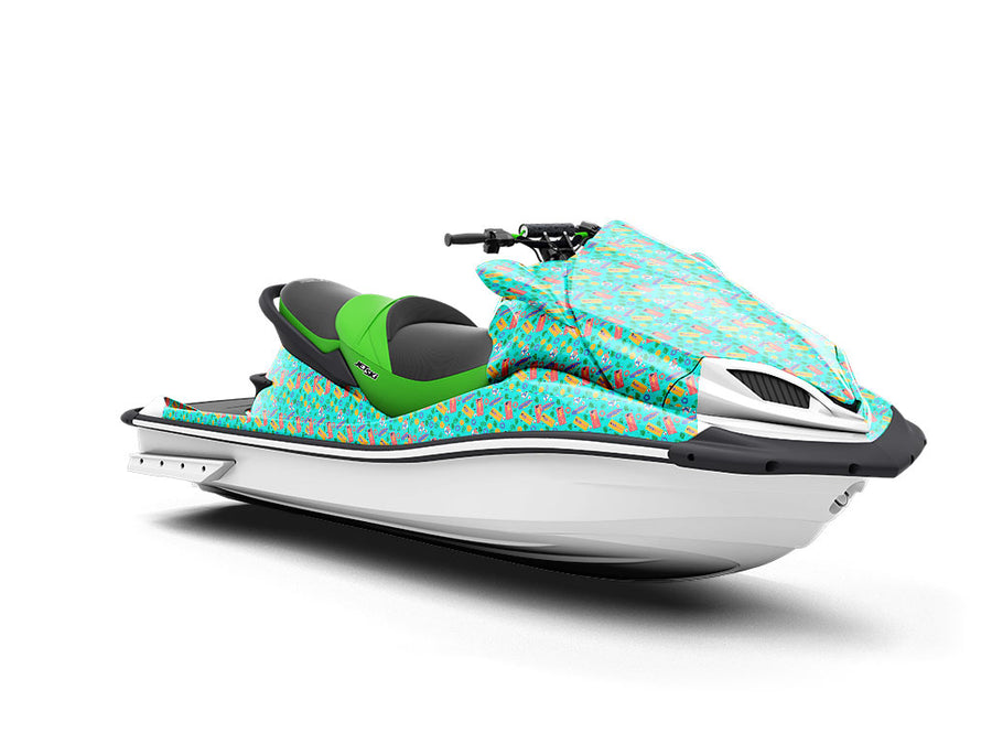 Float On Summertime Jet Ski Vinyl Customized Wrap