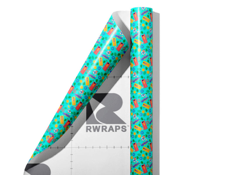 Float On Summertime Wrap Film Sheets~Rwraps Series 914 Float On Summertime Scrolled Sheet~3