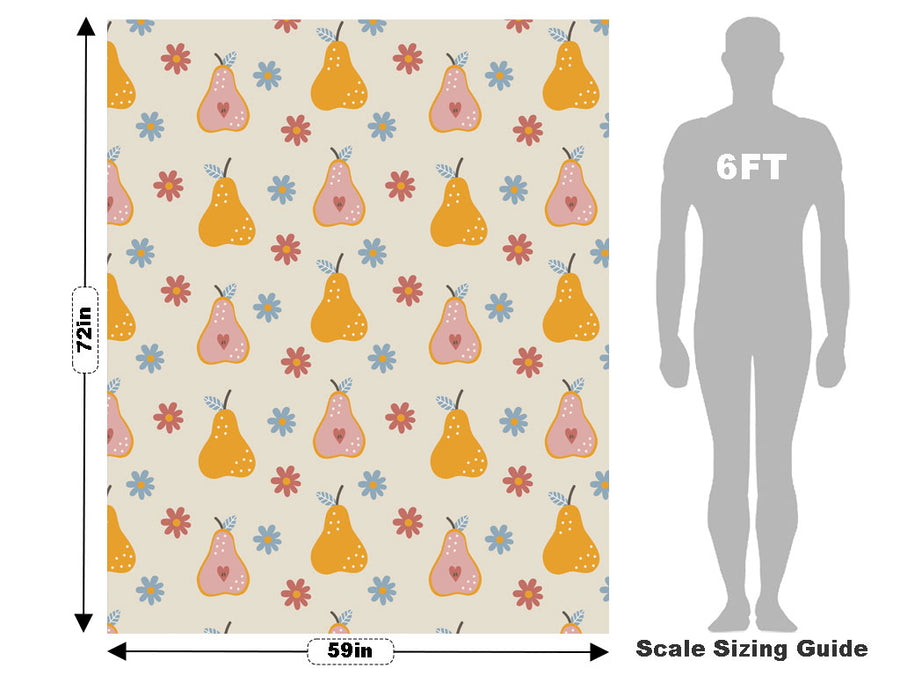 Floral Ambrosia Fruit Vehicle Wrap Scale~Rwraps Series 914 Floral Ambrosia Fruit Measurements~1