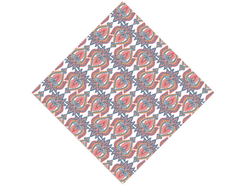 Floral Centerpiece Art Deco Vinyl Wrap Pattern