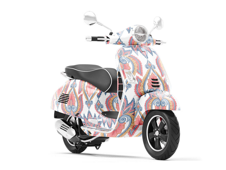 Floral Centerpiece Art Deco Vespa Scooter Wrap Film