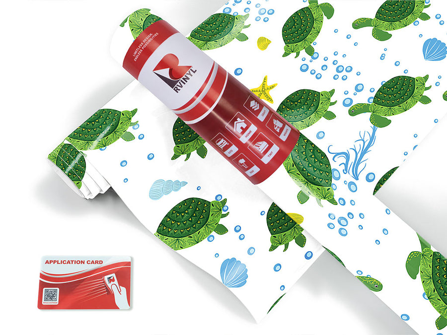 floral shells fresh water Craft Vinyl Roll