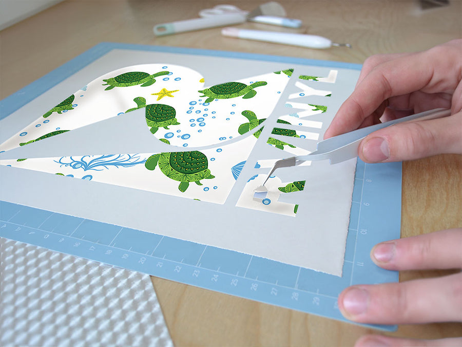 floral shells fresh water Easy Weed Craft Vinyl