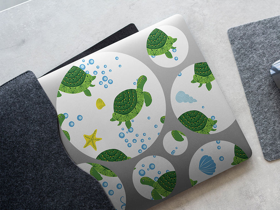 floral shells fresh water DIY Laptop Stickers