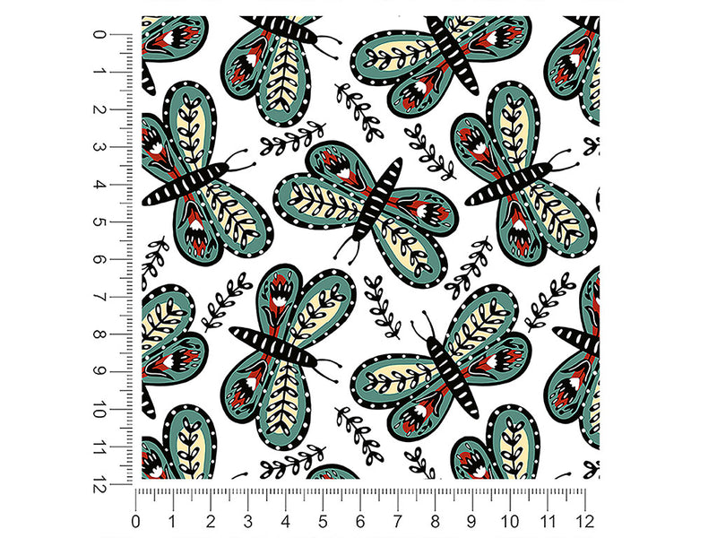 florally embedded bug 1ft x 1ft Craft Sheets