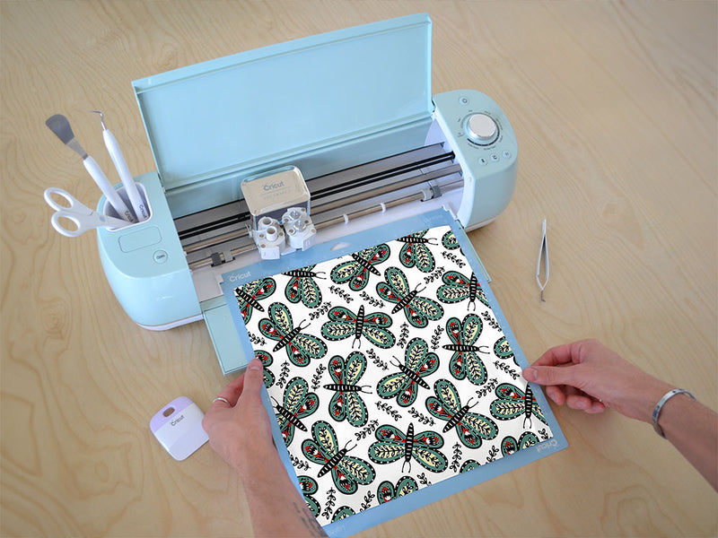florally embedded bug Cricut Compatible Vinyl