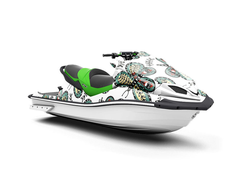 Florally Embedded Bug Jet Ski Vinyl Customized Wrap