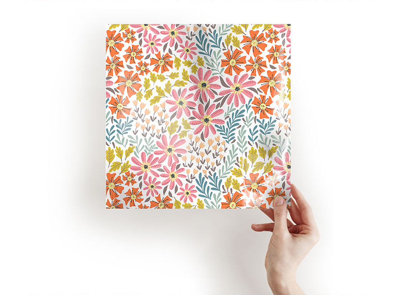 flower power floral Craft Sheets