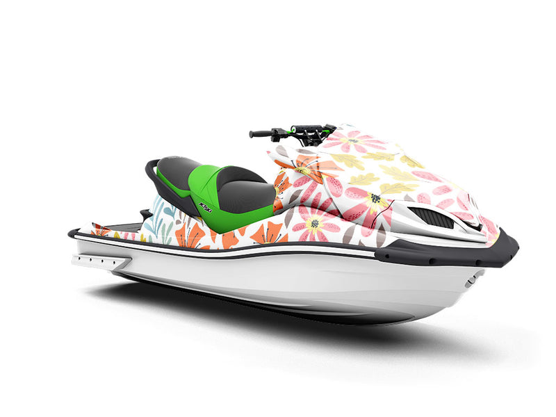 Flower Power Floral Jet Ski Vinyl Customized Wrap
