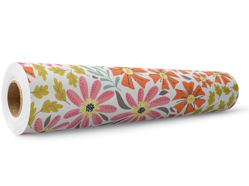 Flower Power Floral Wrap Film Wholesale Roll~Rwraps Series 914 Digitally Printed Vinyl Roll~5