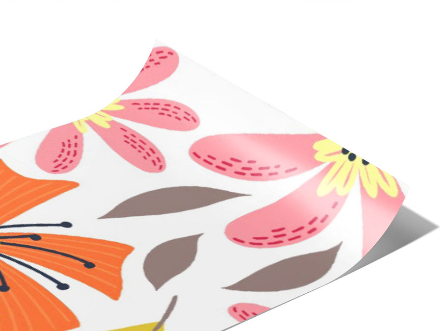 Flower Power Floral Vinyl Wraps~Rwraps Series 914 Digitally Printed Vinyl Wrap~0