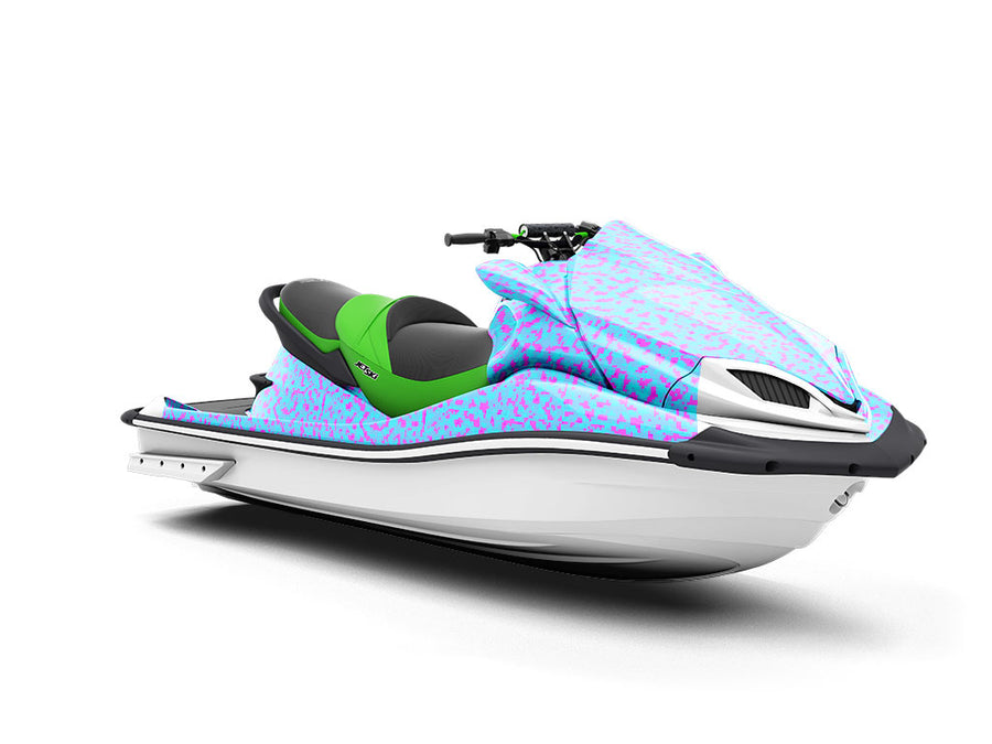 Fluorescent Explosion Pixel Jet Ski Vinyl Customized Wrap