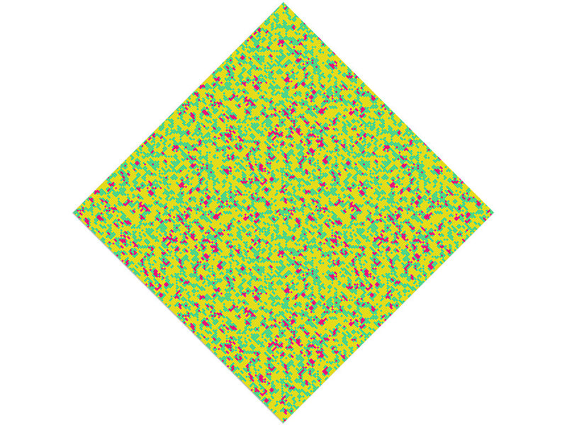 Fluorescent Signage Pixel Vinyl Wrap Pattern