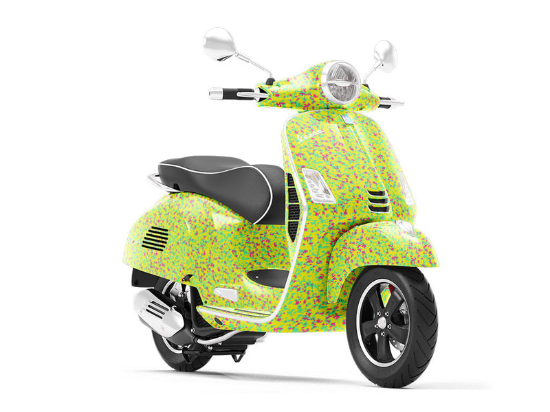 Fluorescent Signage Pixel Vespa Scooter Wrap Film