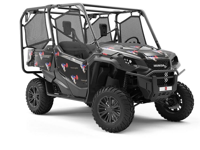 Fluttering Pixels Birds Utility Vehicle Vinyl Wrap