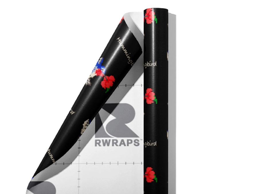 Fluttering Pixels Birds Wrap Film Sheets~Rwraps Series 914 Fluttering Pixels Birds Scrolled Sheet~3