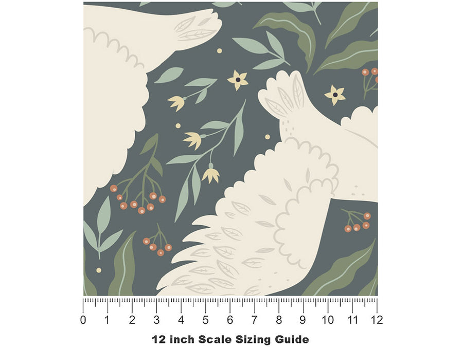 Flying Nobility Birds Vinyl Film Pattern Size 12 inch Scale~Rwraps Flying Nobility Birds Sizing Chart~2