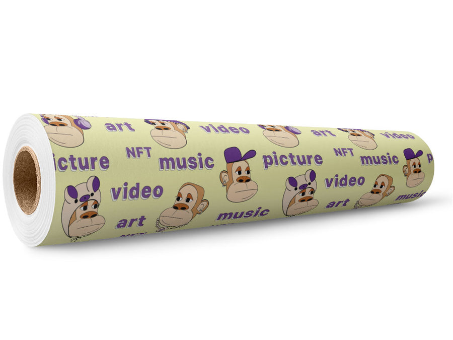 Focused Monkey Technology Wrap Film Wholesale Roll~Rwraps Series 914 Digitally Printed Vinyl Roll~5