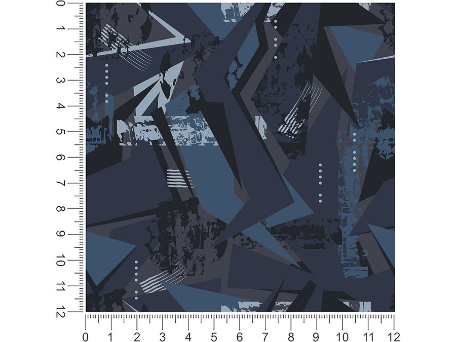 folded jeans abstract geometric 1ft x 1ft Craft Sheets