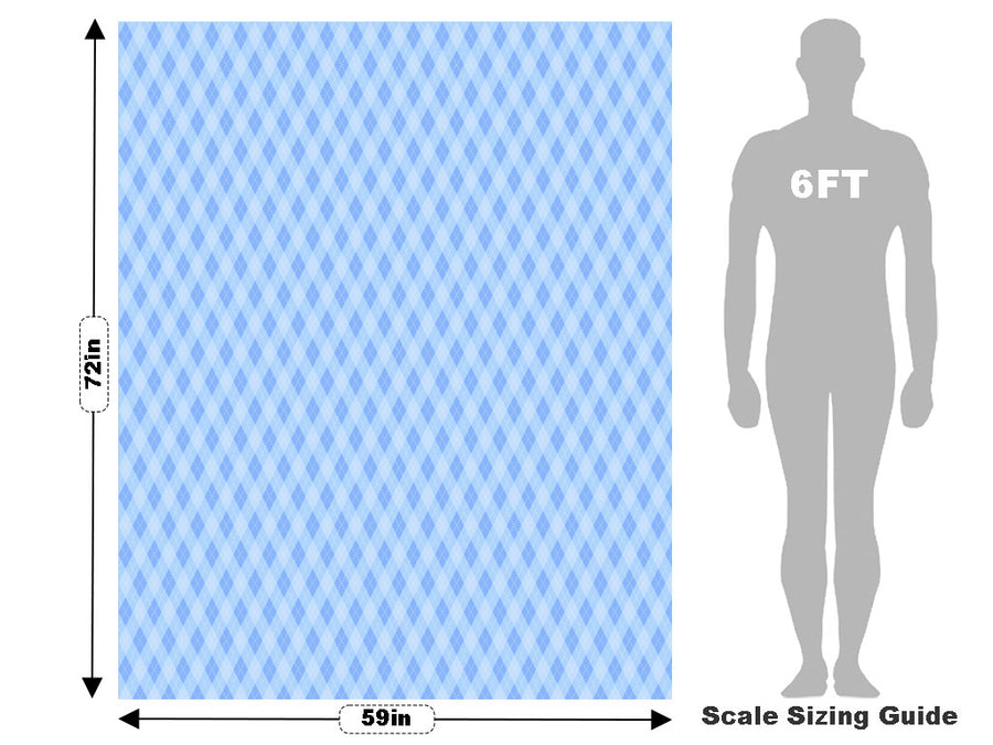 Folded Sheets Argyle Vehicle Wrap Scale~Rwraps Series 914 Folded Sheets Argyle Measurements~1
