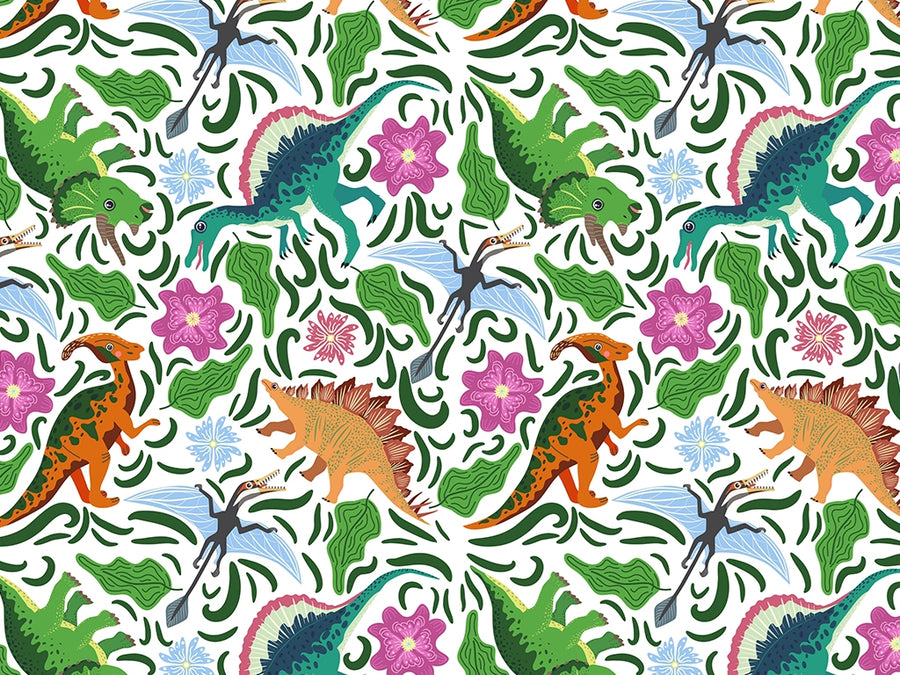 Food Chain Dinosaur Vinyl Wrap Pattern~Rwraps Series 914 Digitally Printed Vinyl Wrap~0