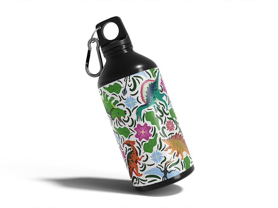 food chain dinosaur Water Bottle DIY Stickers
