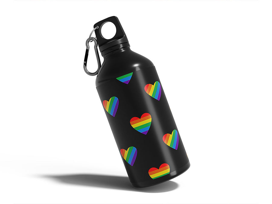 food of love heart Water Bottle DIY Stickers